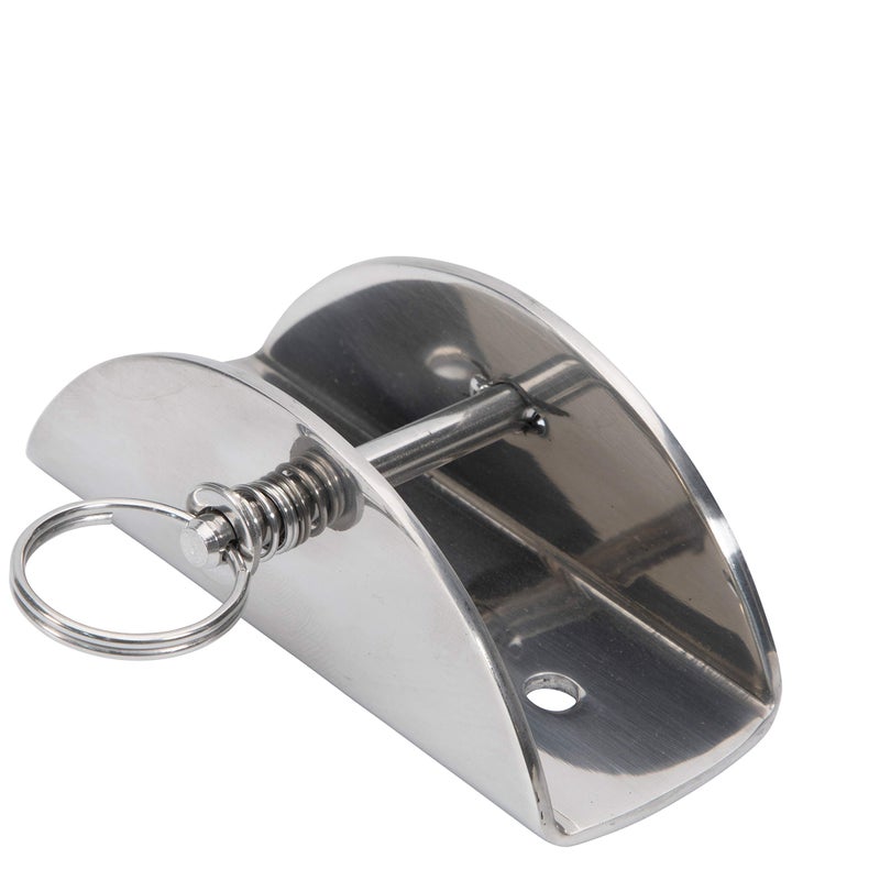 Lewmar Boat Anchor Lock for Anchors up to 55 lbs., Stainless Steel, for 3/8" Chains or Shackles, Fits Bow Rollers on Boats 20-50', 1/4" Diameter Captive Pin - Image 1